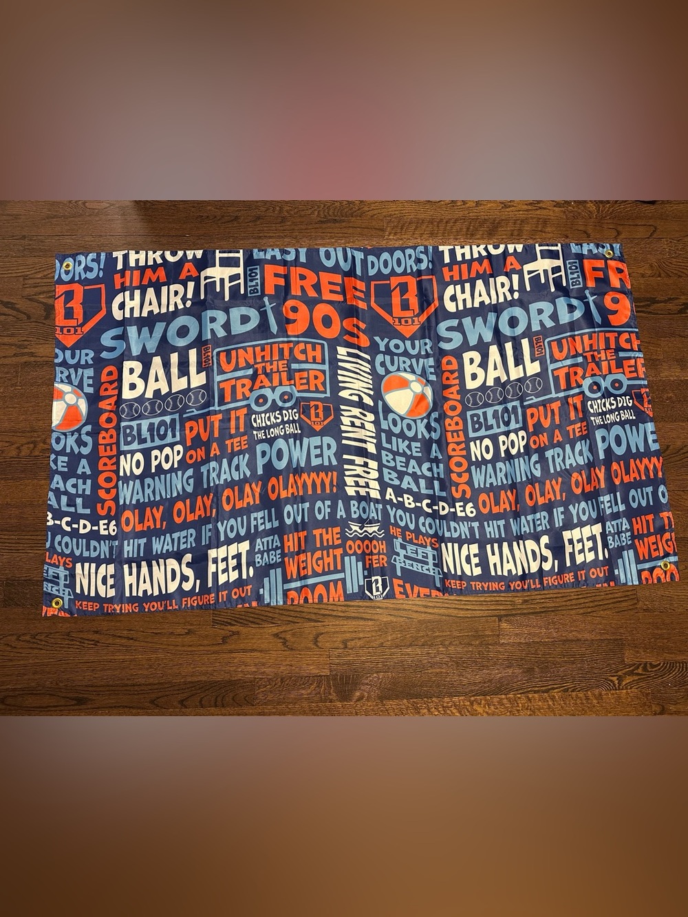 NEW Baseball Lifestyle 101 BL 101 Wall Flag